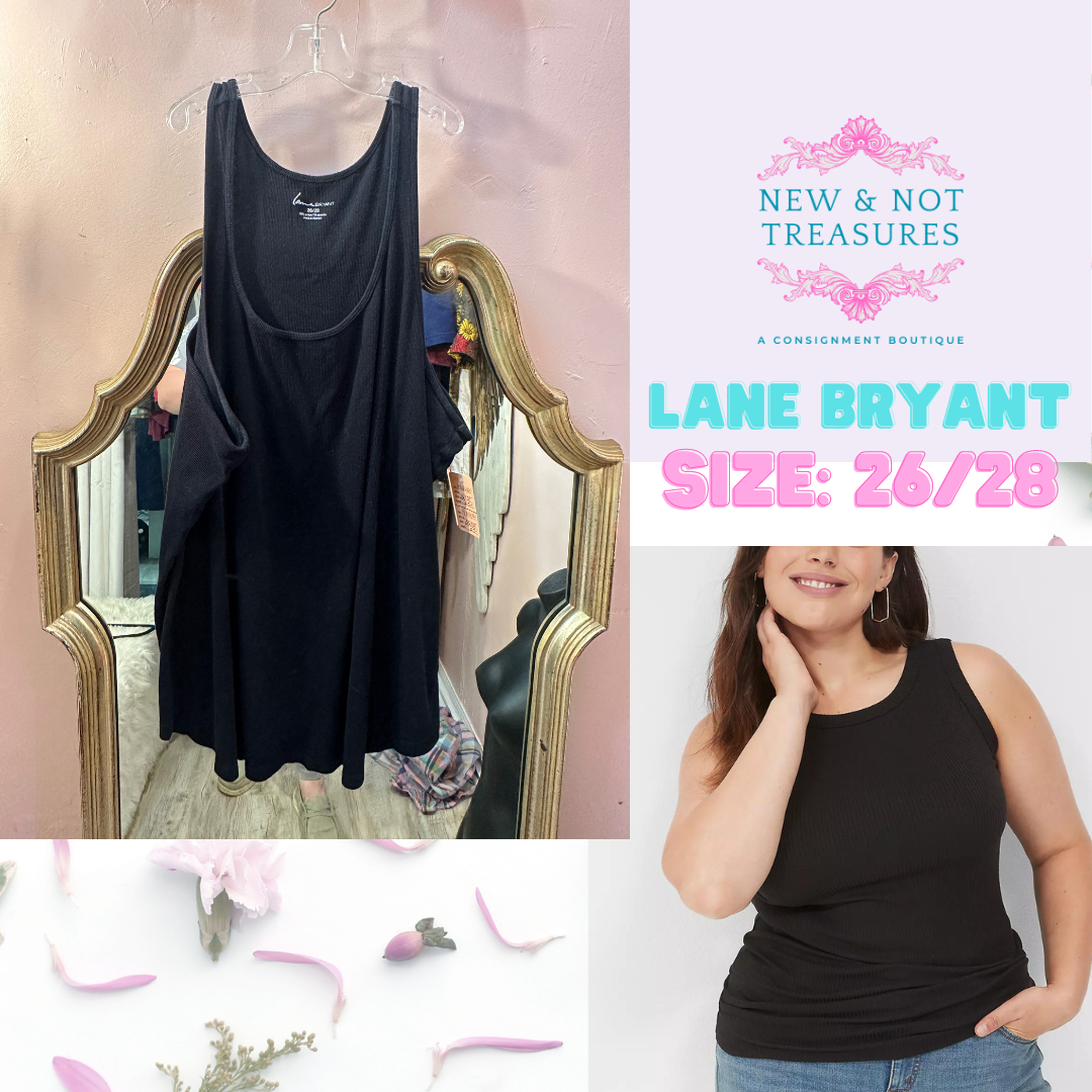 Lane Bryant Ribbed Tank Top in 26/28