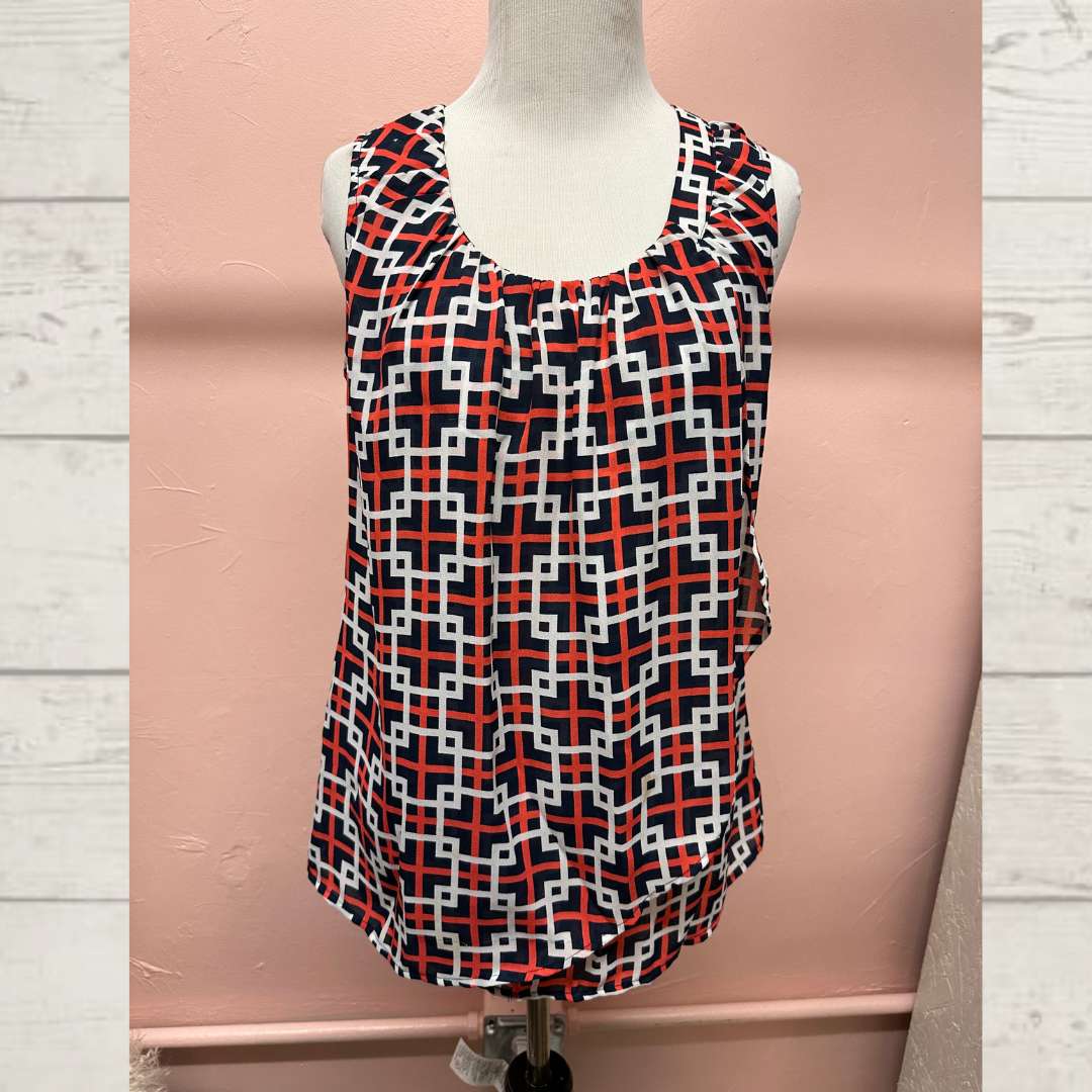 Michael Kors Geometric Patterned Tank Top