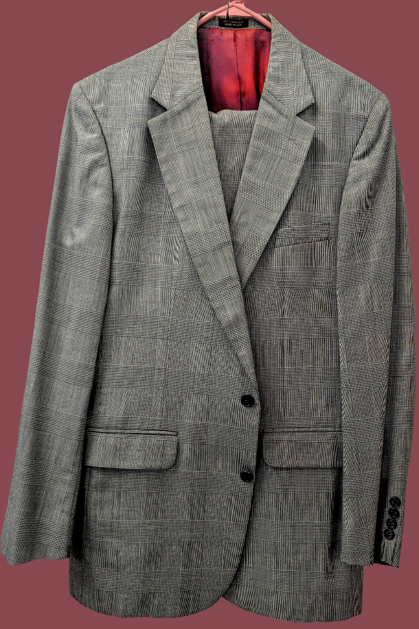 Andhurst Grey Plaid Suit in