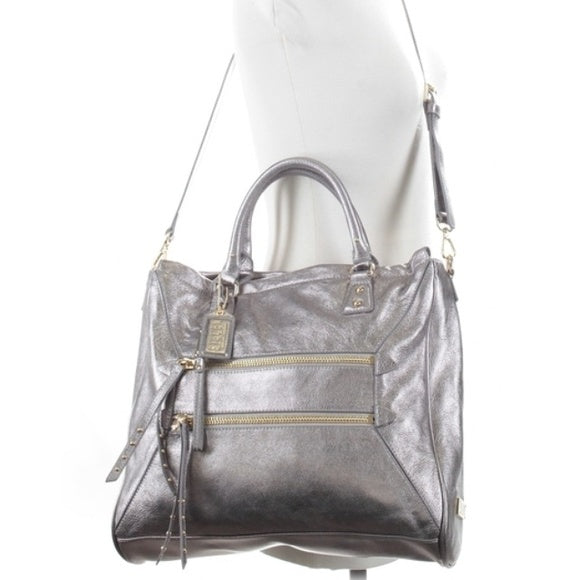 Steven by Steve Madden silver satchel w/ gold hardware. Never Carried!