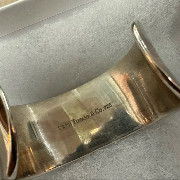 Tiffany & Co. 1837 Silver Extra Wide Cuff Bracelet EUC