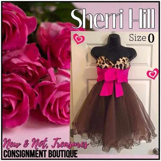 Sherri Hill Formal Leopard Print Prom Dress