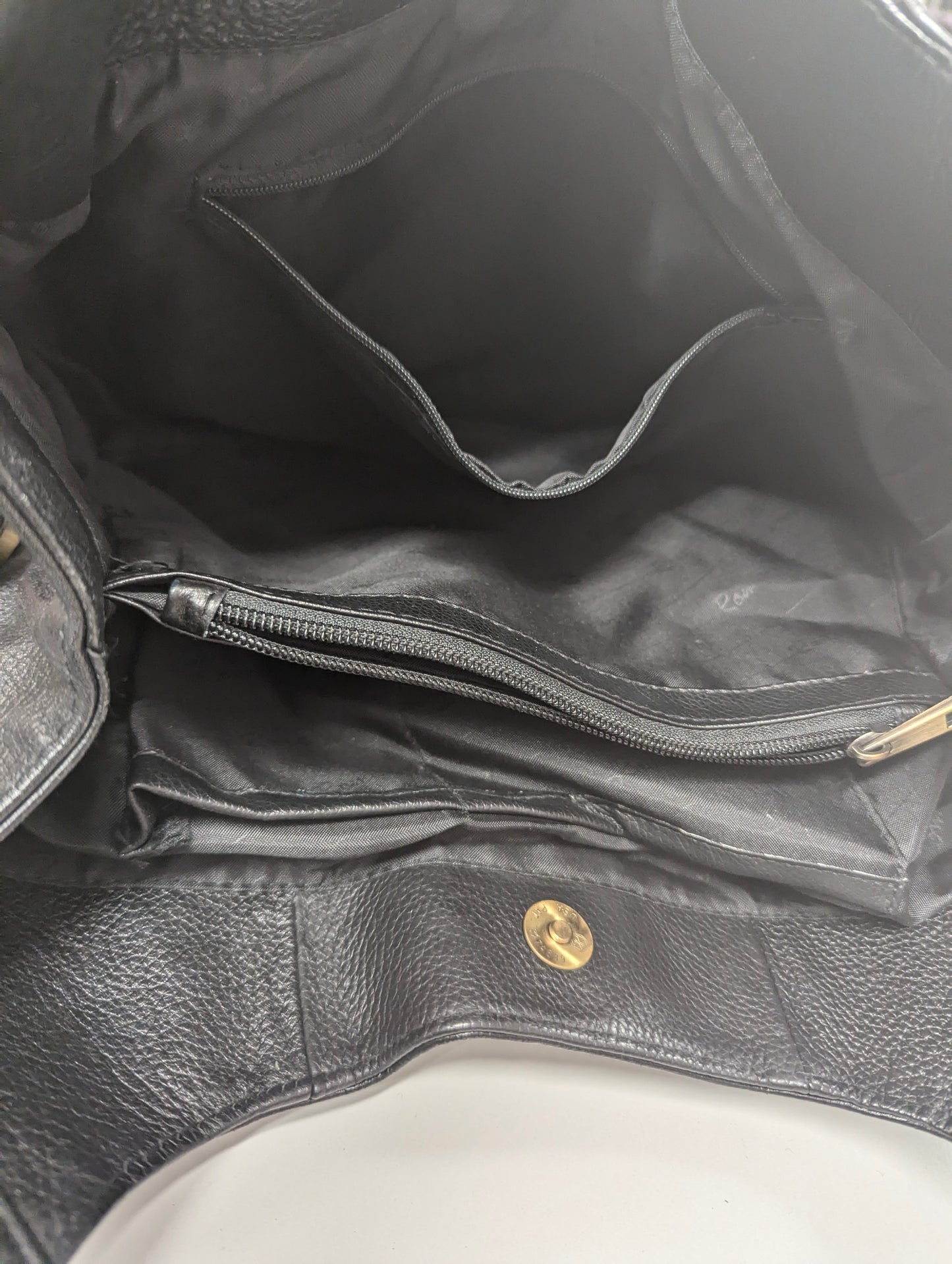 Raja Brand EUC Genuine Leather Concealed and Carry Hand Bag