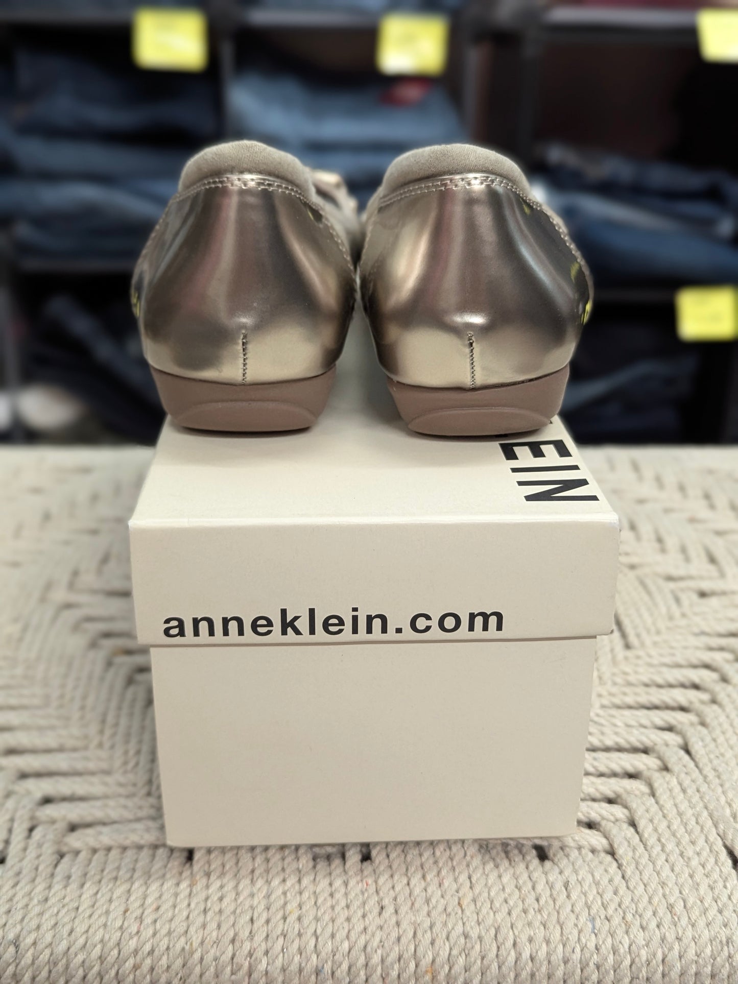 Anne Klein UMEKO Metallic Ballet Flats w/ Buckle | Size 9 | NIB | MSRP $85