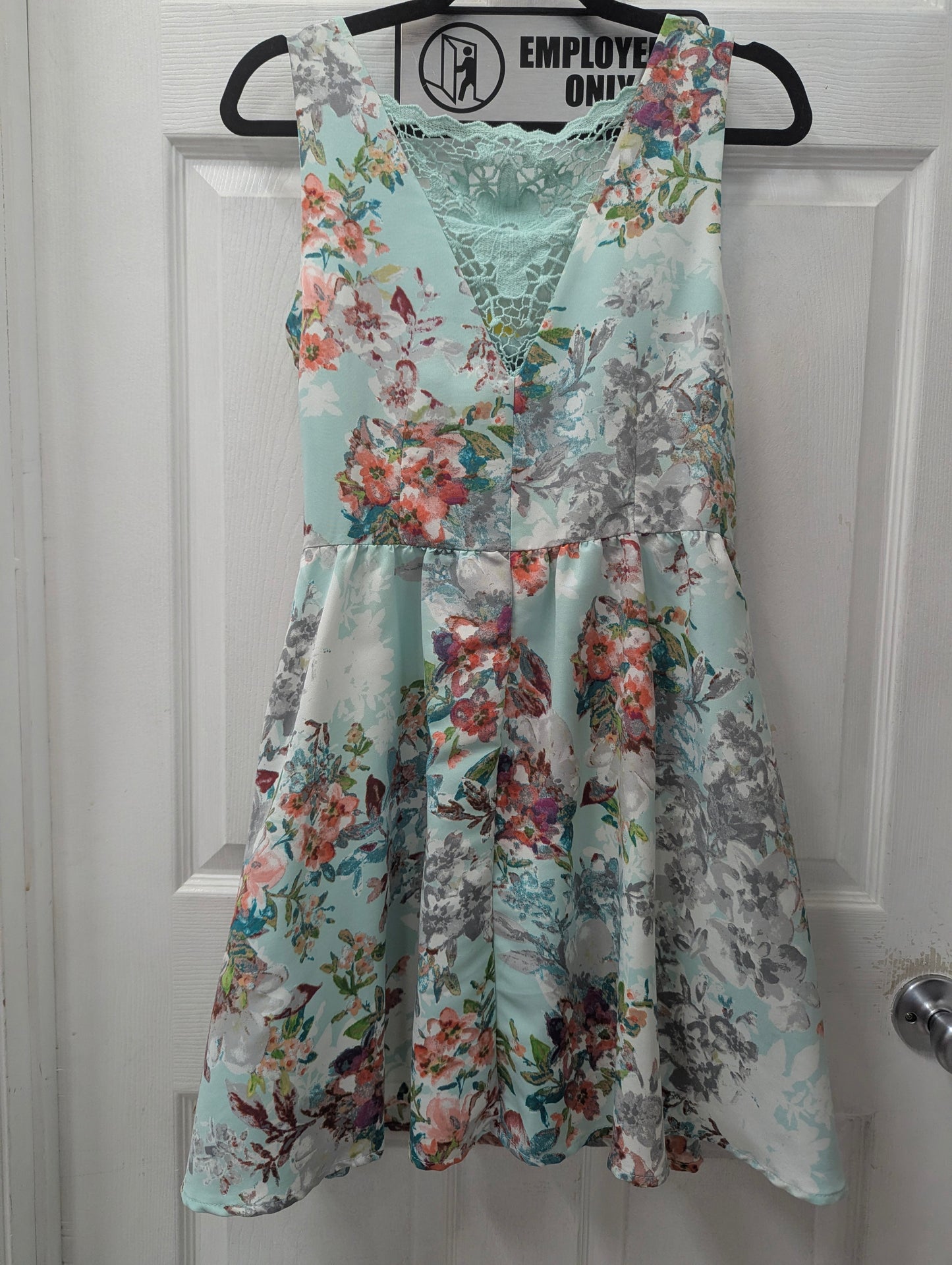 Teeze Me Blue Floral Dress in 7/8