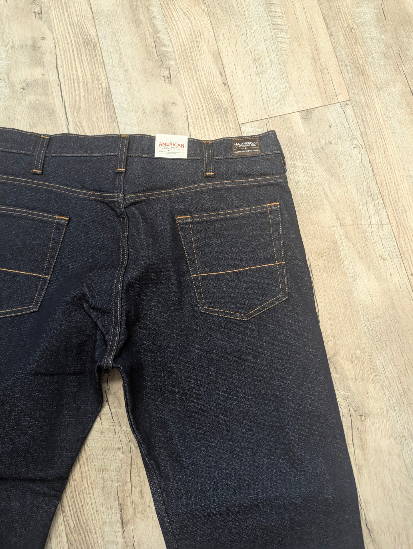 NWT ALL AMERICAN CLOTHING Co Mens Jeans Indigo Denim