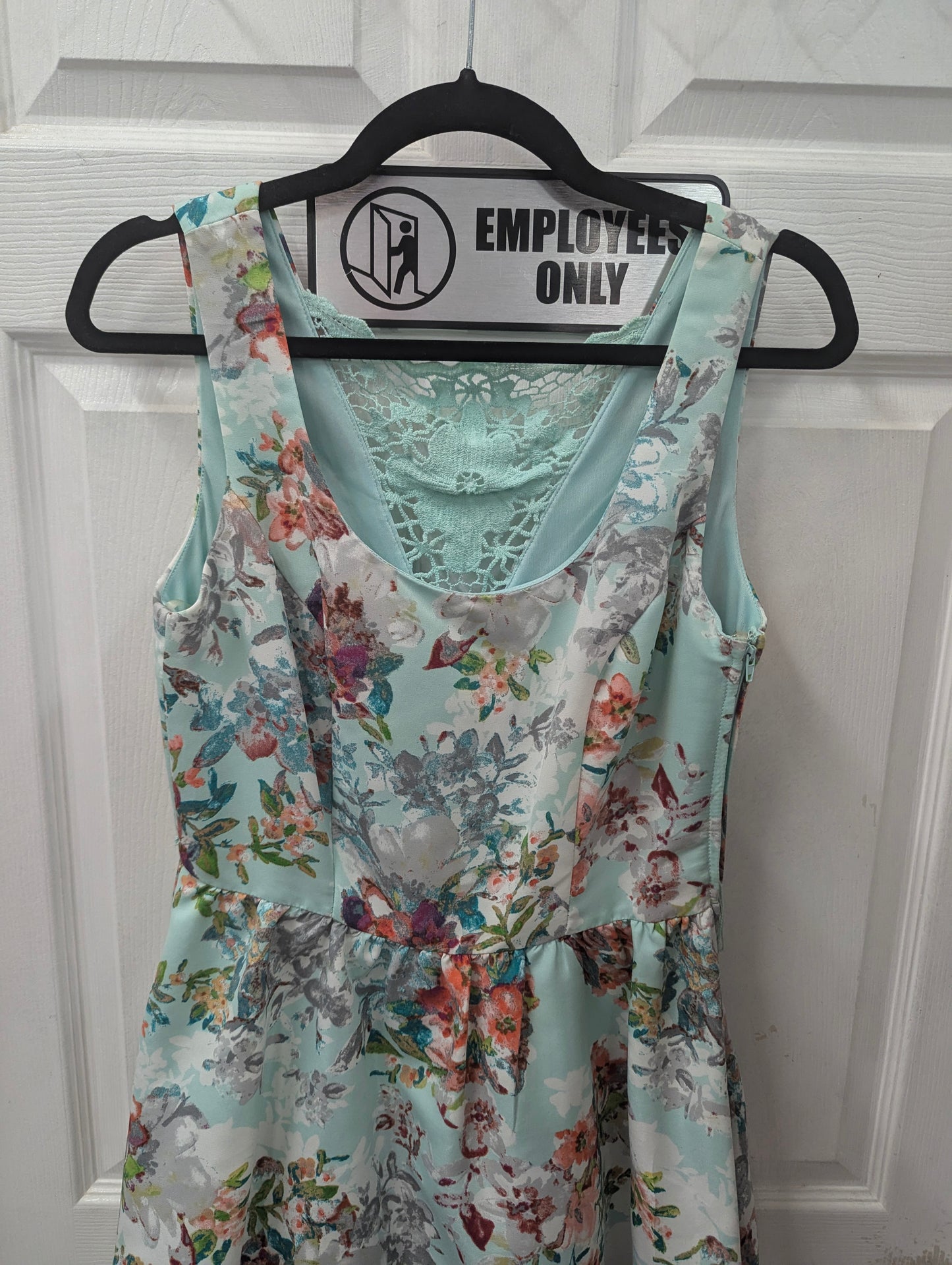 Teeze Me Blue Floral Dress in 7/8