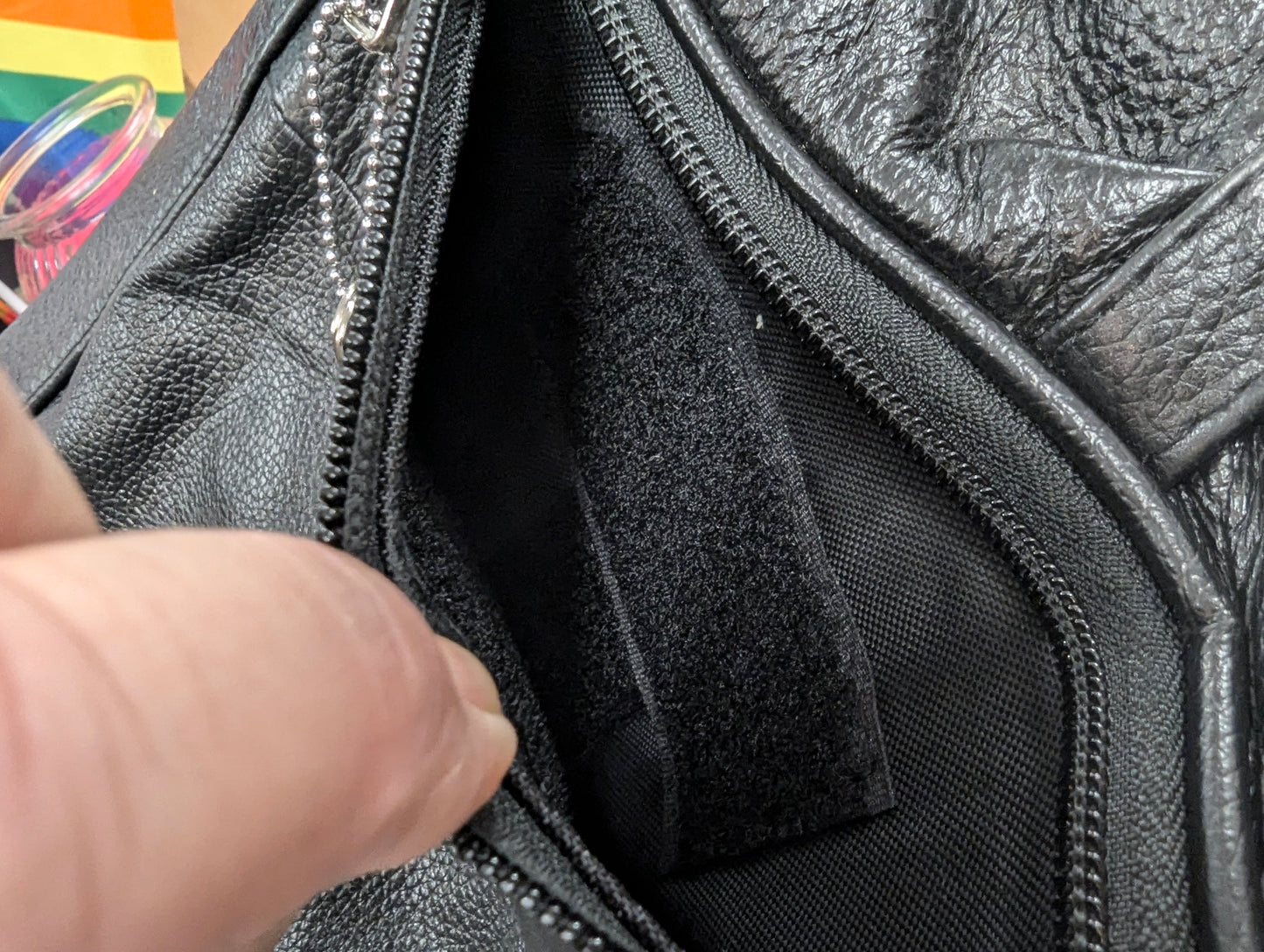 Raja Brand EUC Genuine Leather Concealed and Carry Hand Bag
