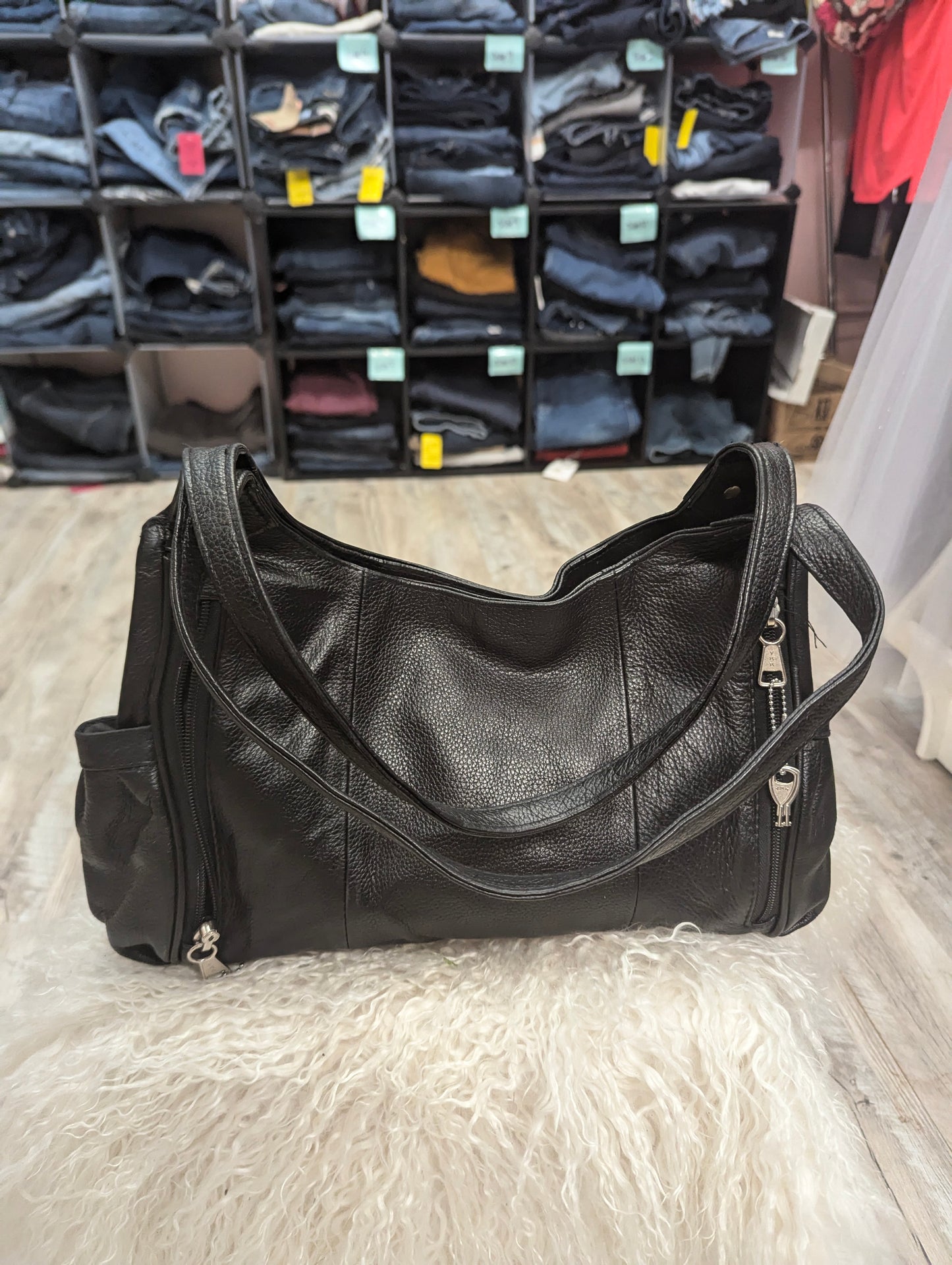 Raja Brand EUC Genuine Leather Concealed and Carry Hand Bag