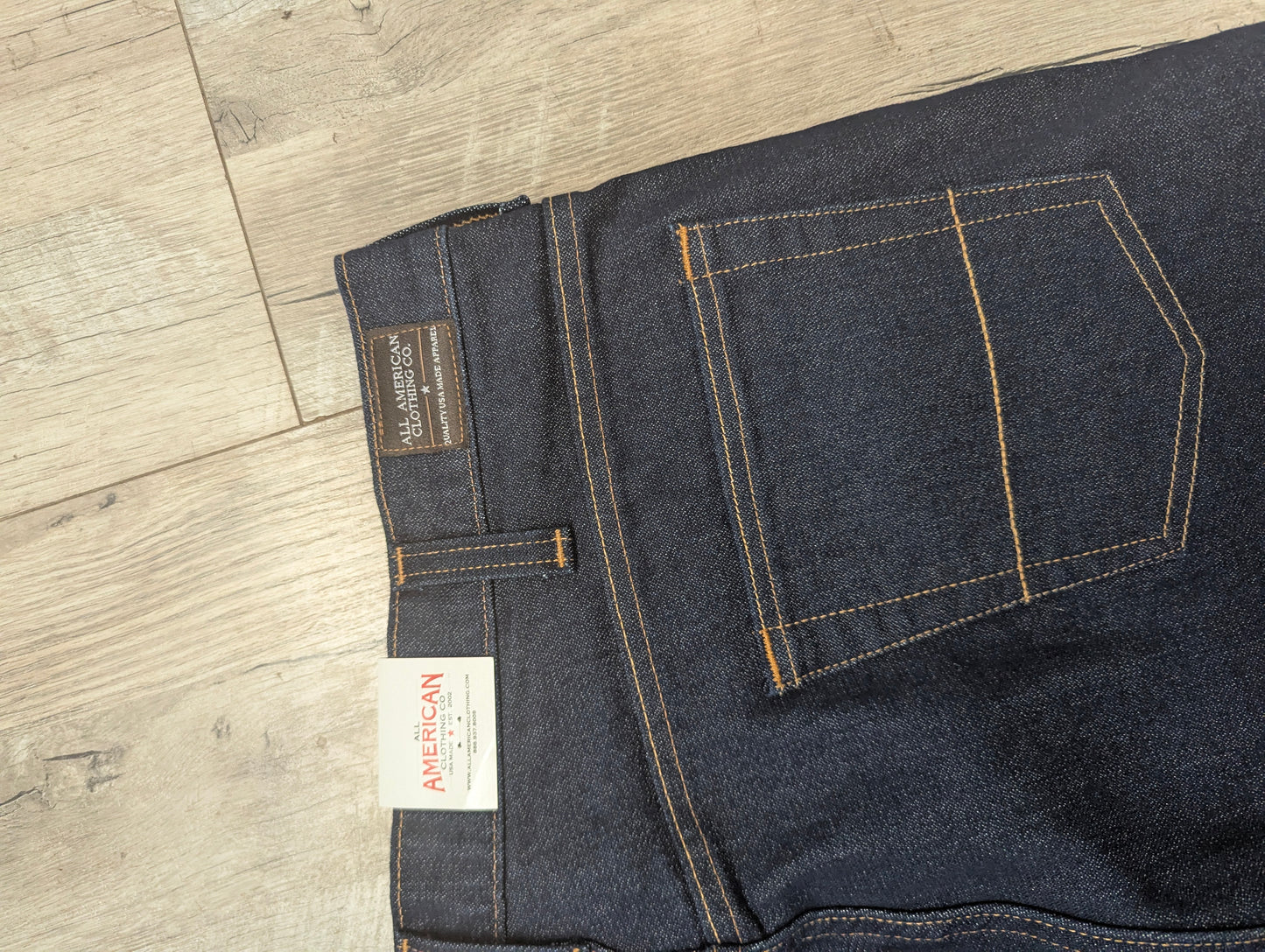NWT ALL AMERICAN CLOTHING Co Mens Jeans Indigo Denim