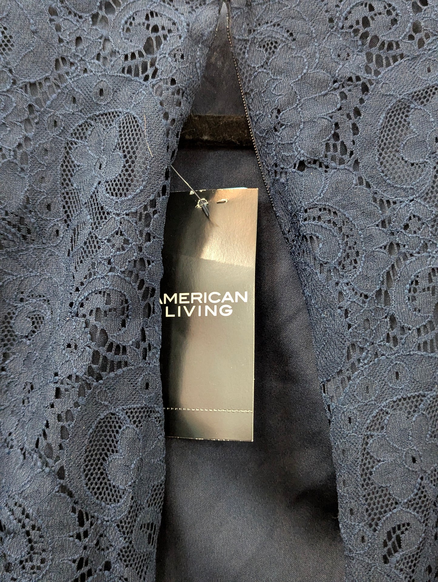 NWT, From American Living, Size 2 Navy Blue Laced Dress