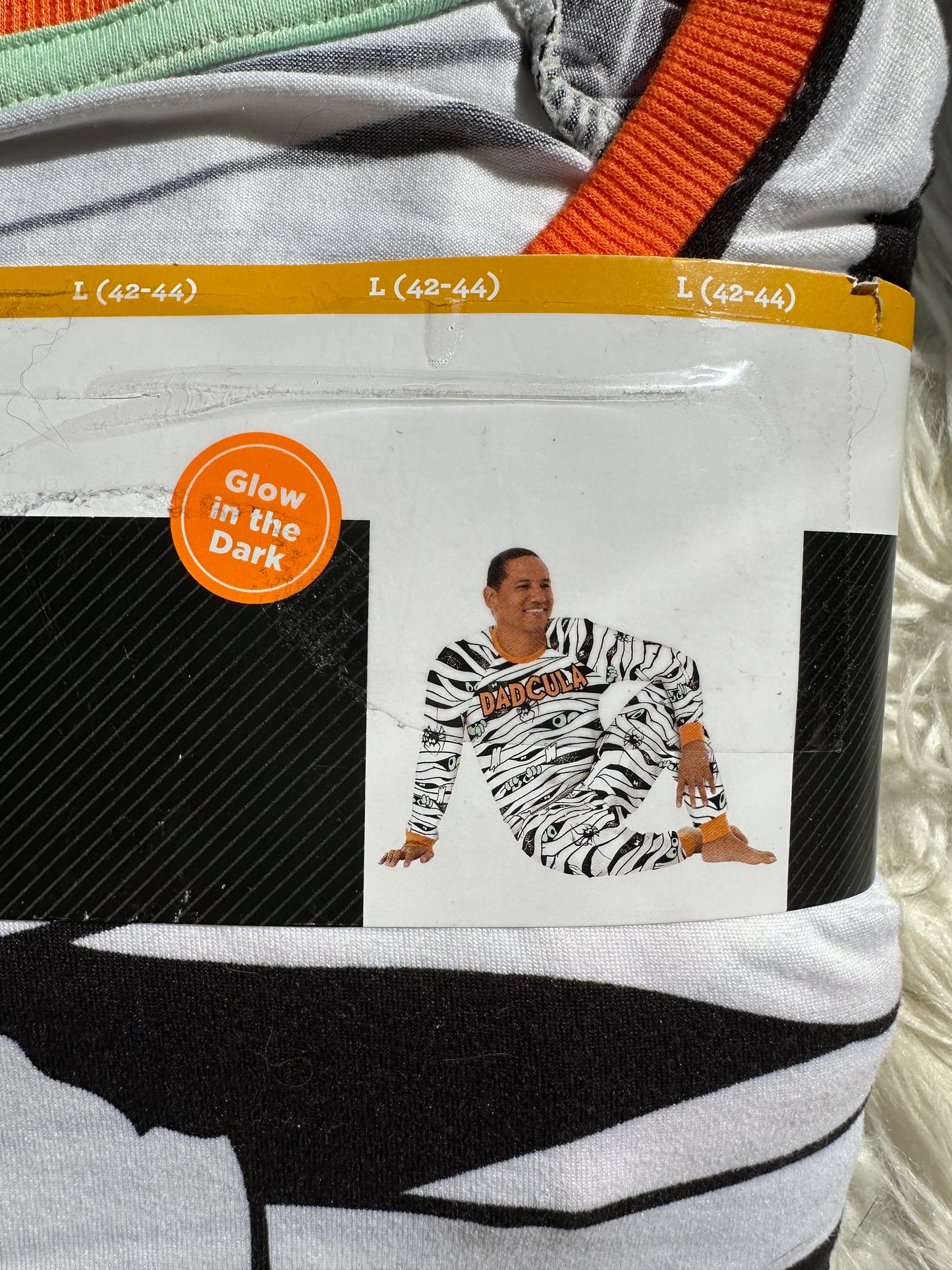 Men’s Halloween Pajama Set “Dadcula” | Size Large | Glow-in-the-Dark | NWT