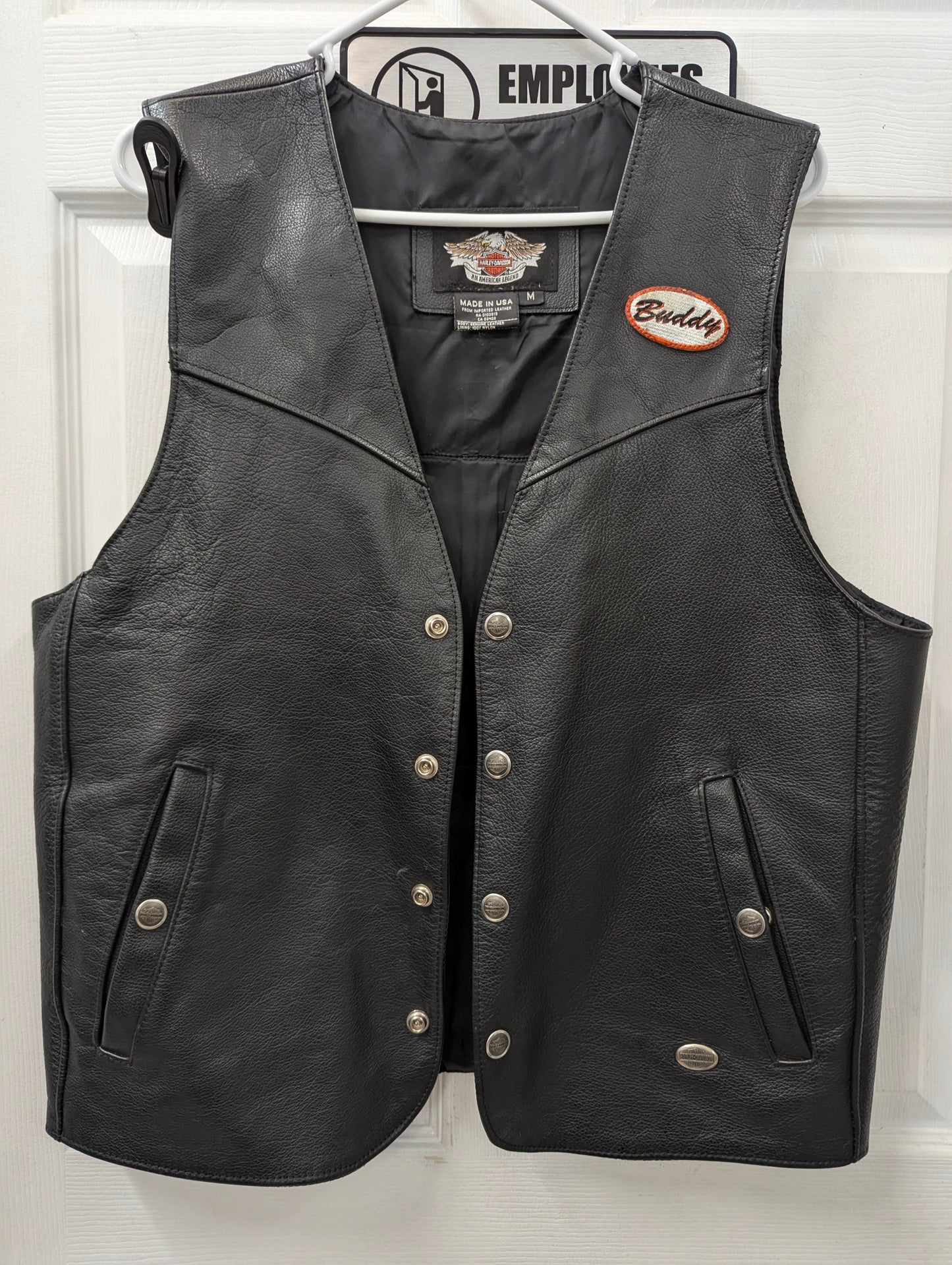 HARLEY DAVIDSON Genuine Leather Vest in M