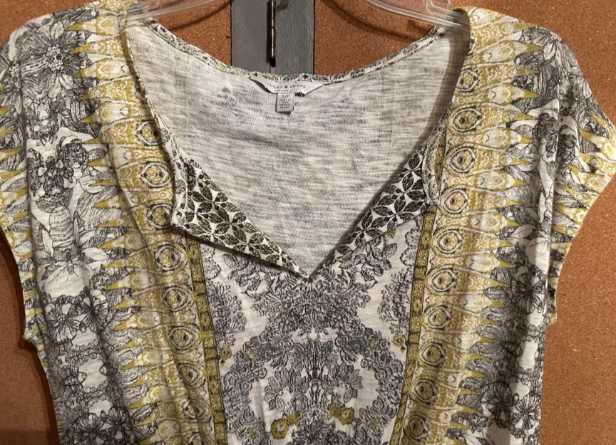 LUCKY BRAND , Women's Size 4 Short Sleeve Top