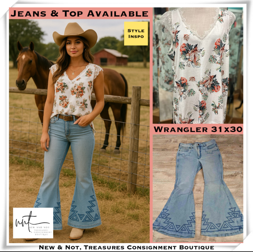 WRANGLER High Rise Flare Jeans Sz 31/30