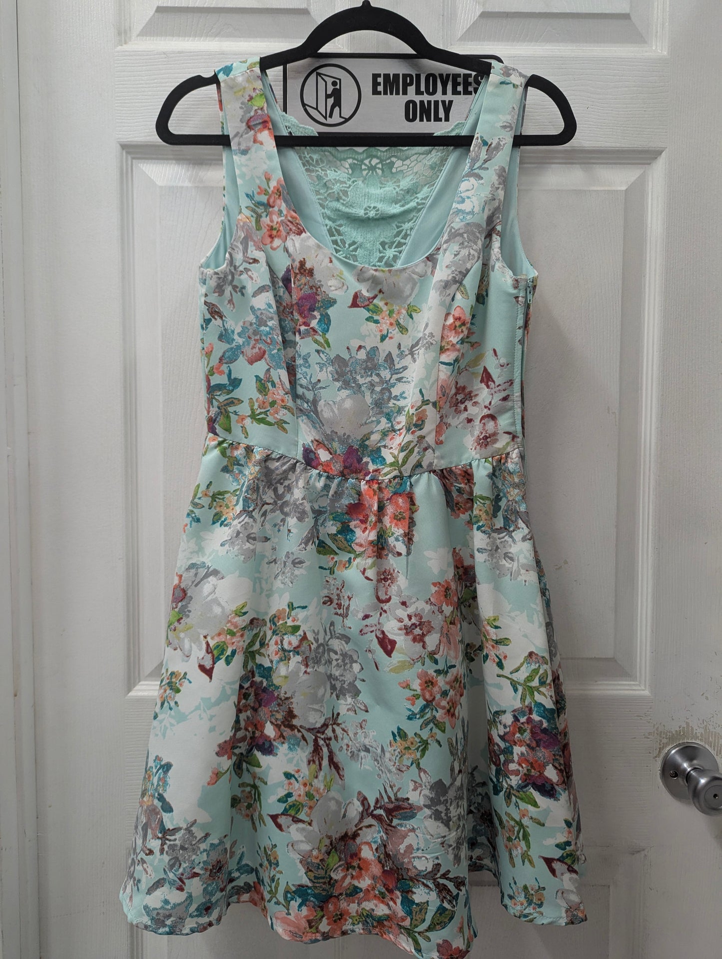 Teeze Me Blue Floral Dress in 7/8