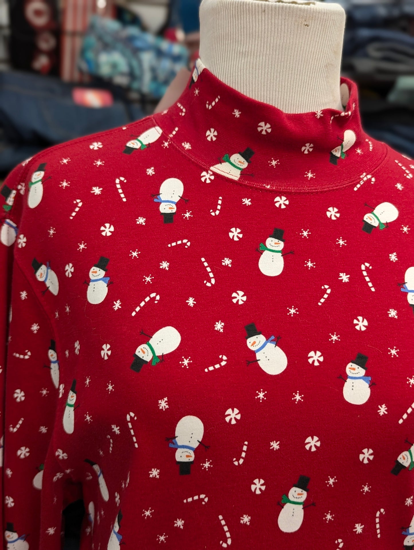 Croft + Barrow Snowman Turtleneck in XL