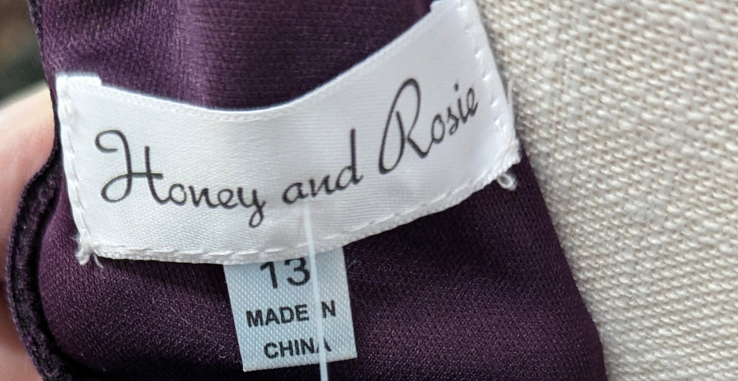 EUC Cocktail Dress Size 13 From Honey and Rosie