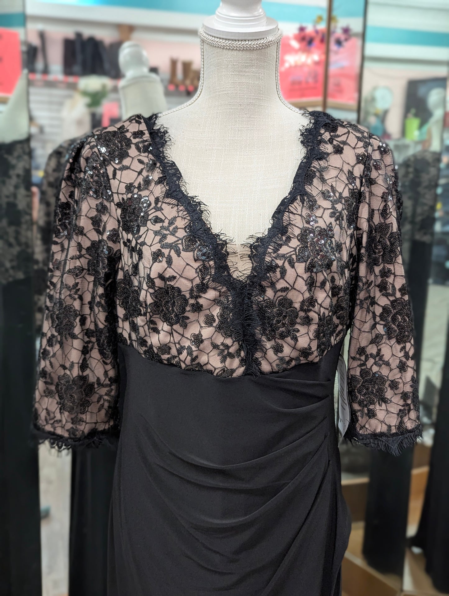 NWT Elegant Evening Gown From R & M RICHARDS, Size 12