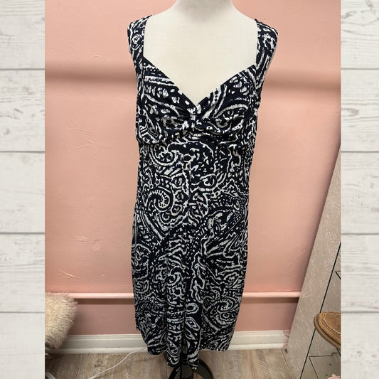 Enfocus Black and White Patterned Dress