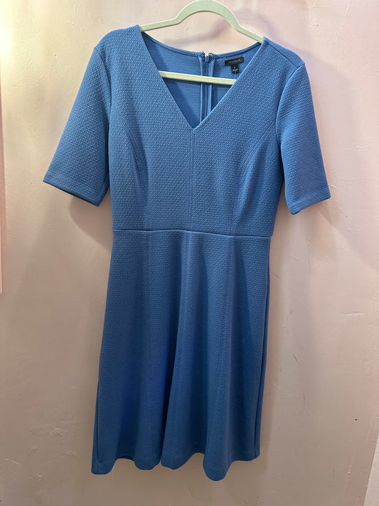 Ann Taylor Size 4 Solid Blue Dress