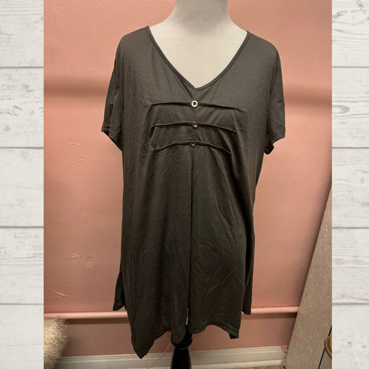 Grey Short Sleeve Top