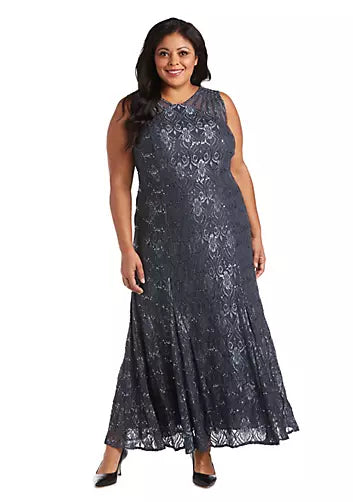 RM Richards Dark Grey Mother of The Bride Dress in 18