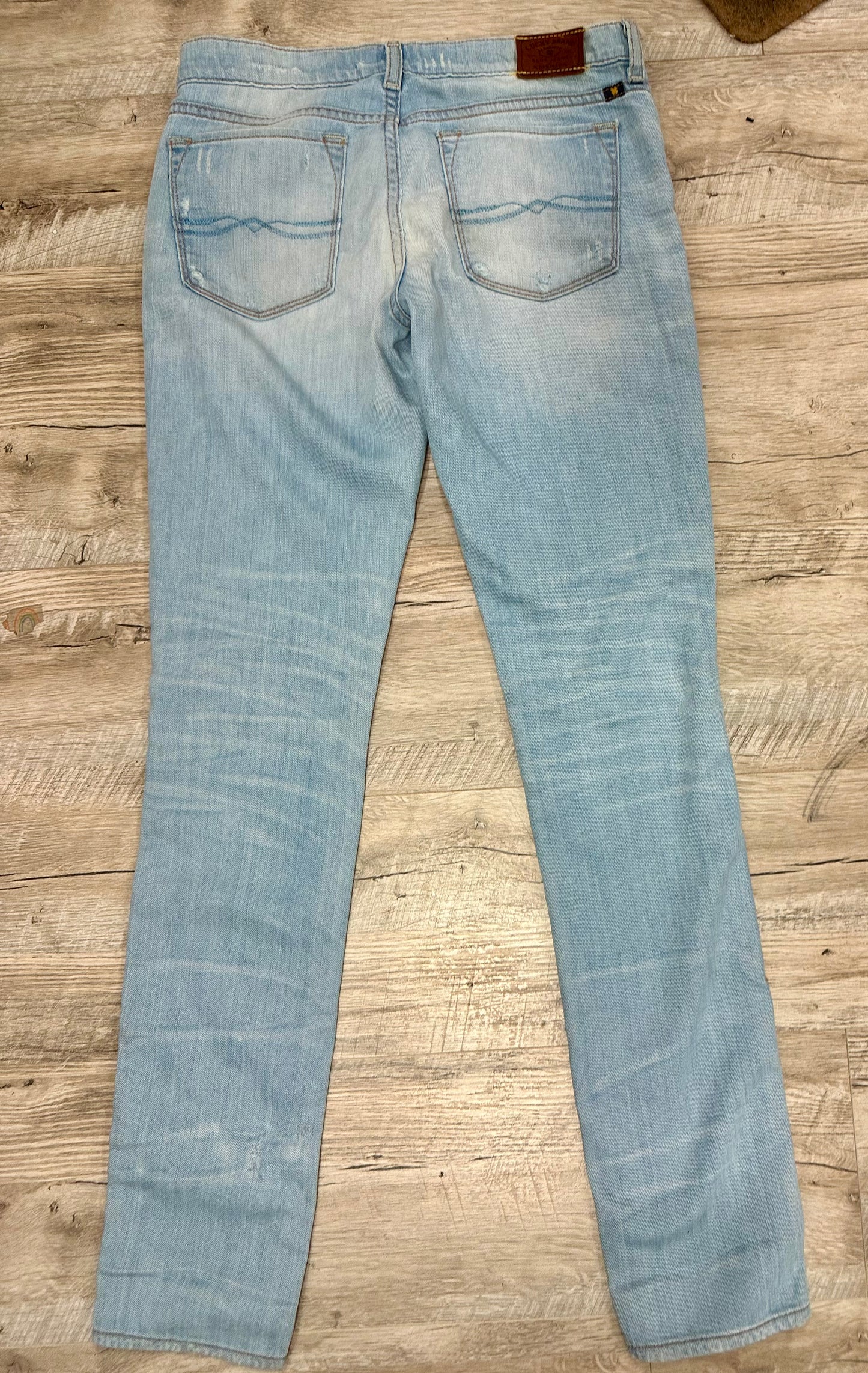 Lucky Brand Women’s Jean Zoe Skinny Ripped Distressed Light Wash Denim Size 3/26