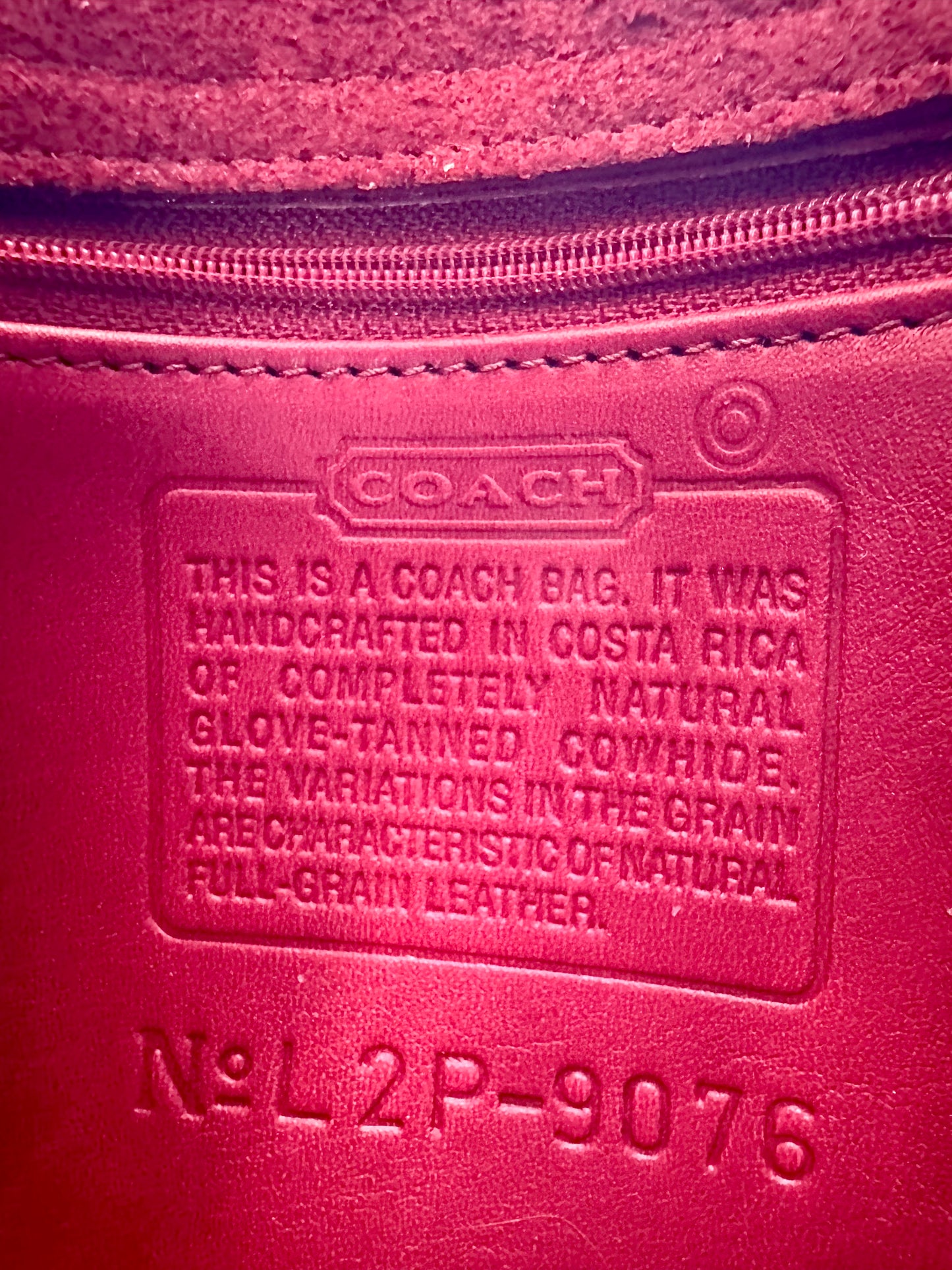 Vintage Coach Companion Flap Crossbody Bag Red Leather EUC Authentic 1990s Clean