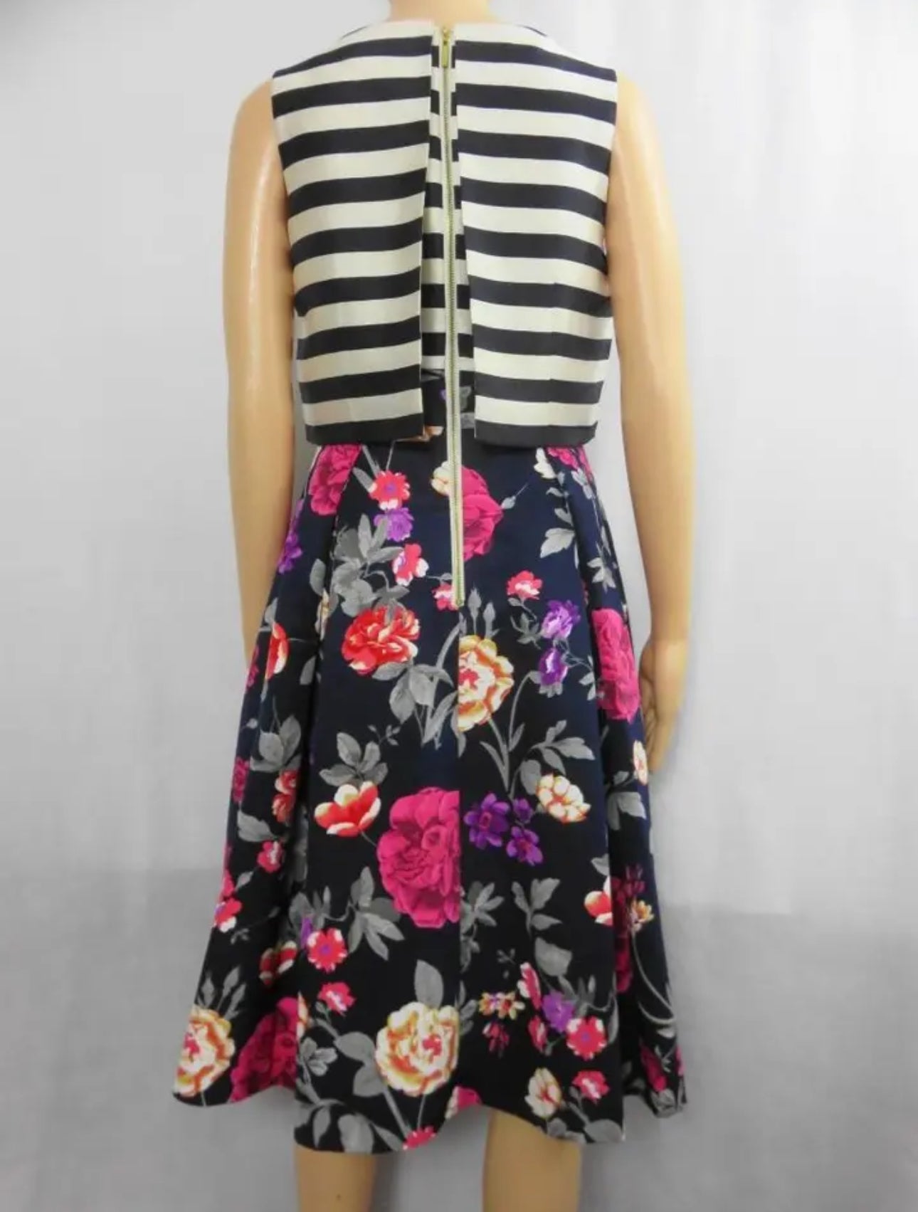 Anthropologie, Size 2.  Striped Floral Sleeveless.  So Cute!  EUC