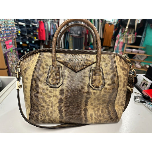 Authentic Retired Givenchy Lizard Handle Antigona Handbag