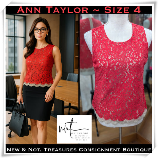 ANN TAYLOR Brand Women's Tank Sz 4