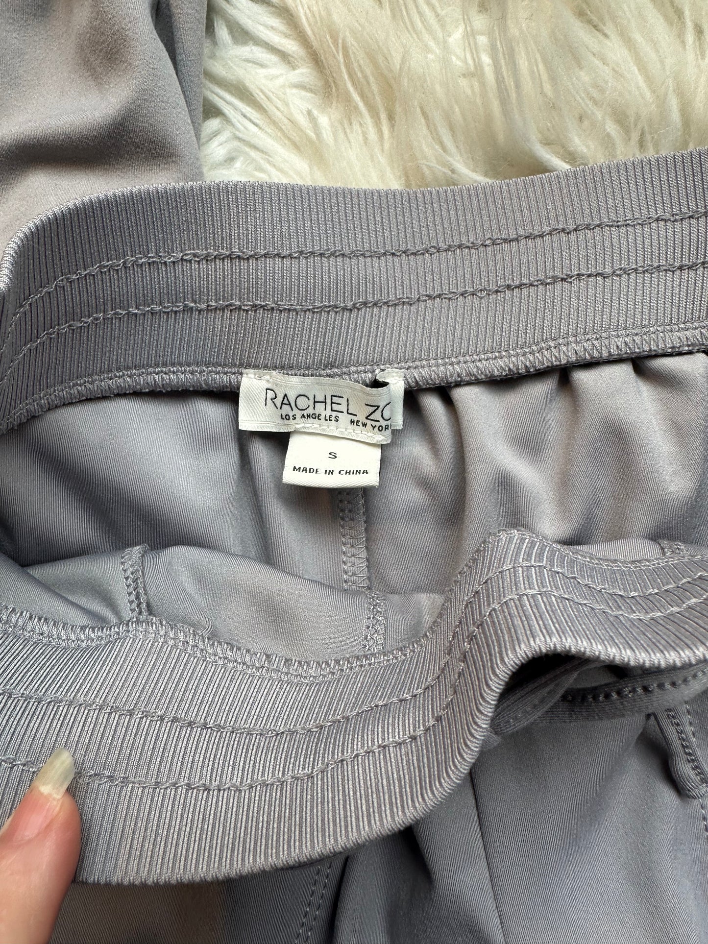 Rachel Zoe Relaxed Fit Versatile Wear Gray Stretch Drawstring Jogger Pant S NWOT
