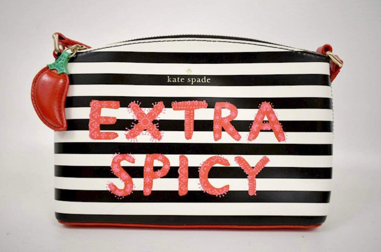 NWT  $249 Authentic KATE SPADE Extra Spicy Millie Crossbody Black Red