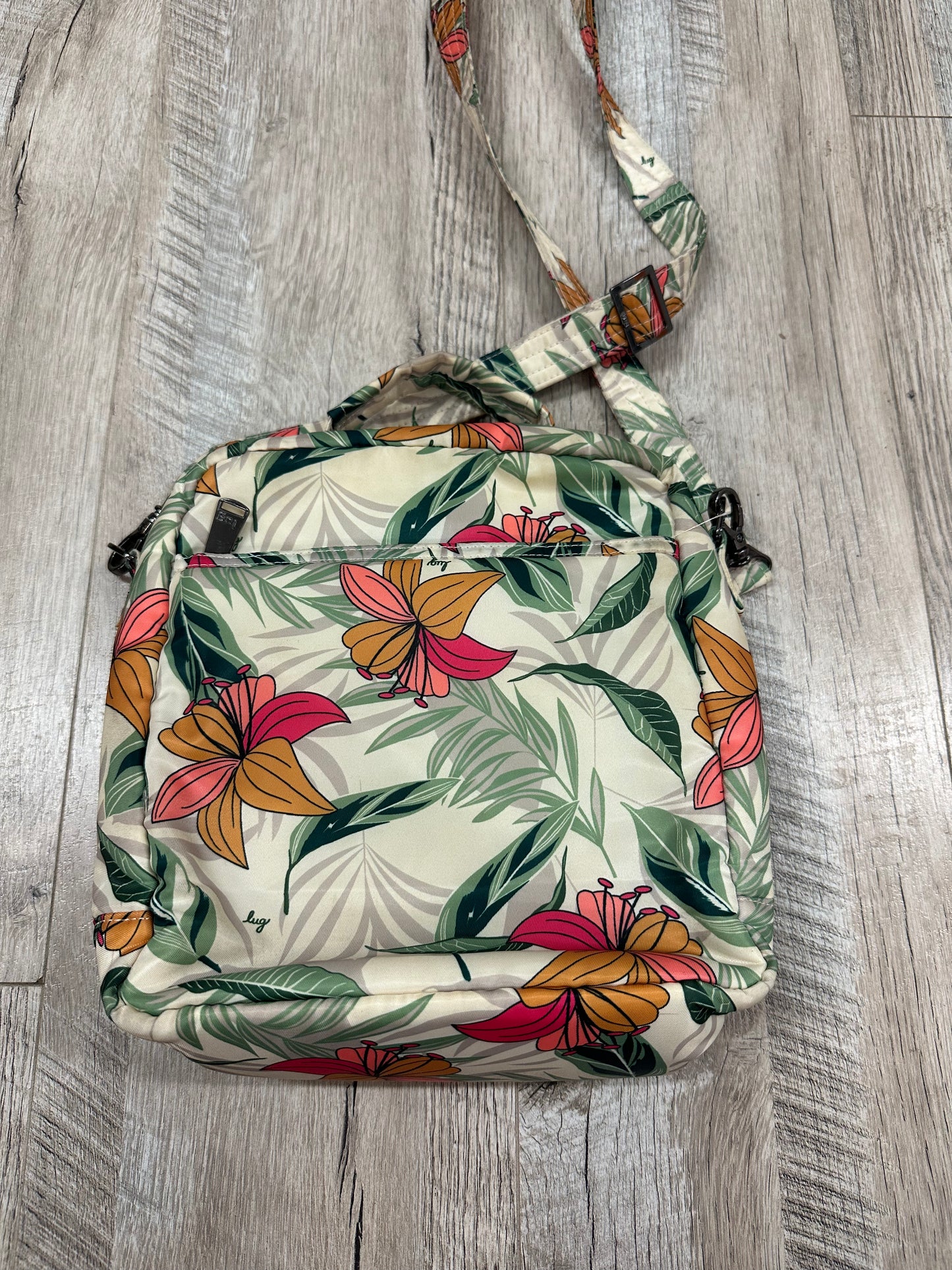 Lug Green Floral Crossbody