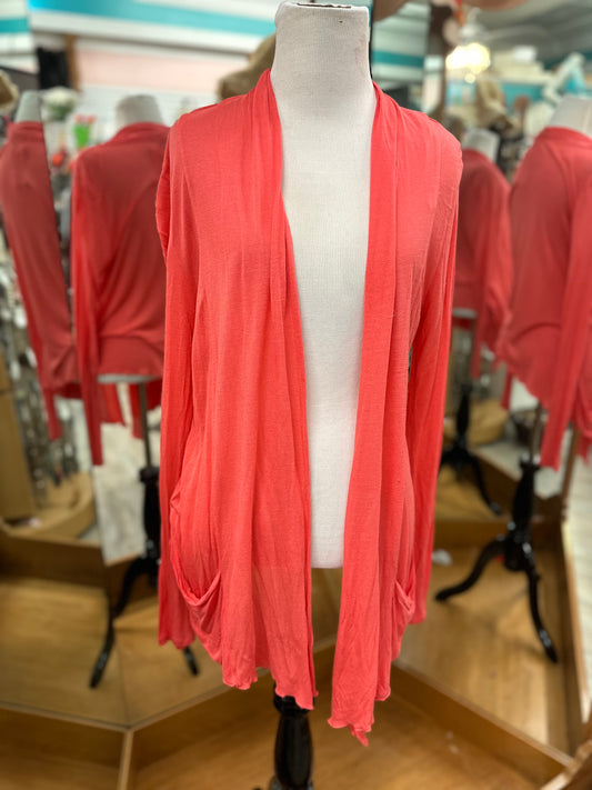 Active Coral Cardigan in M