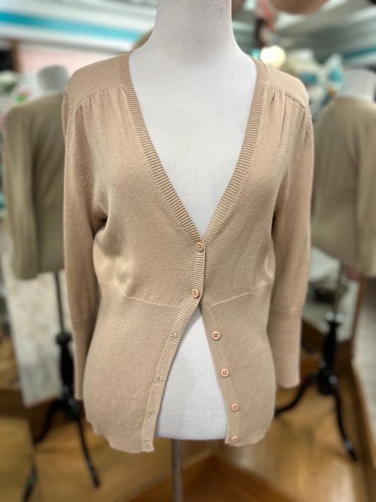 Mossimo Beige Cardigan in M