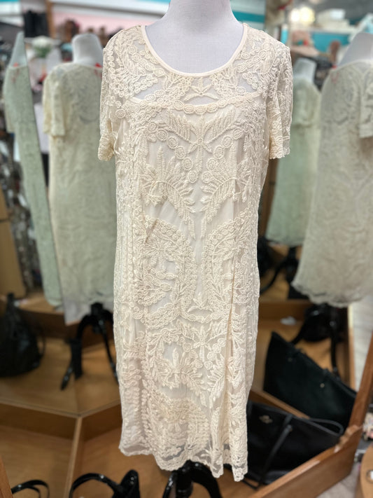 Cato Lace Overlay Dress in XL