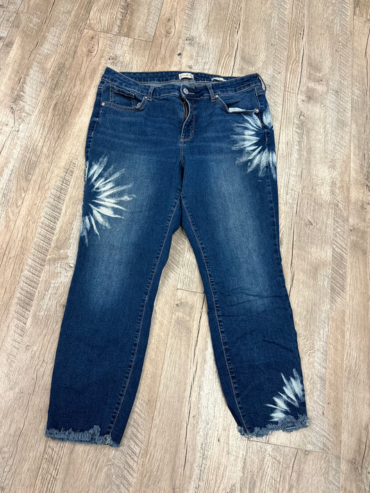 Wonderly Starburst Mid-Rise Skinny Crop in 14R