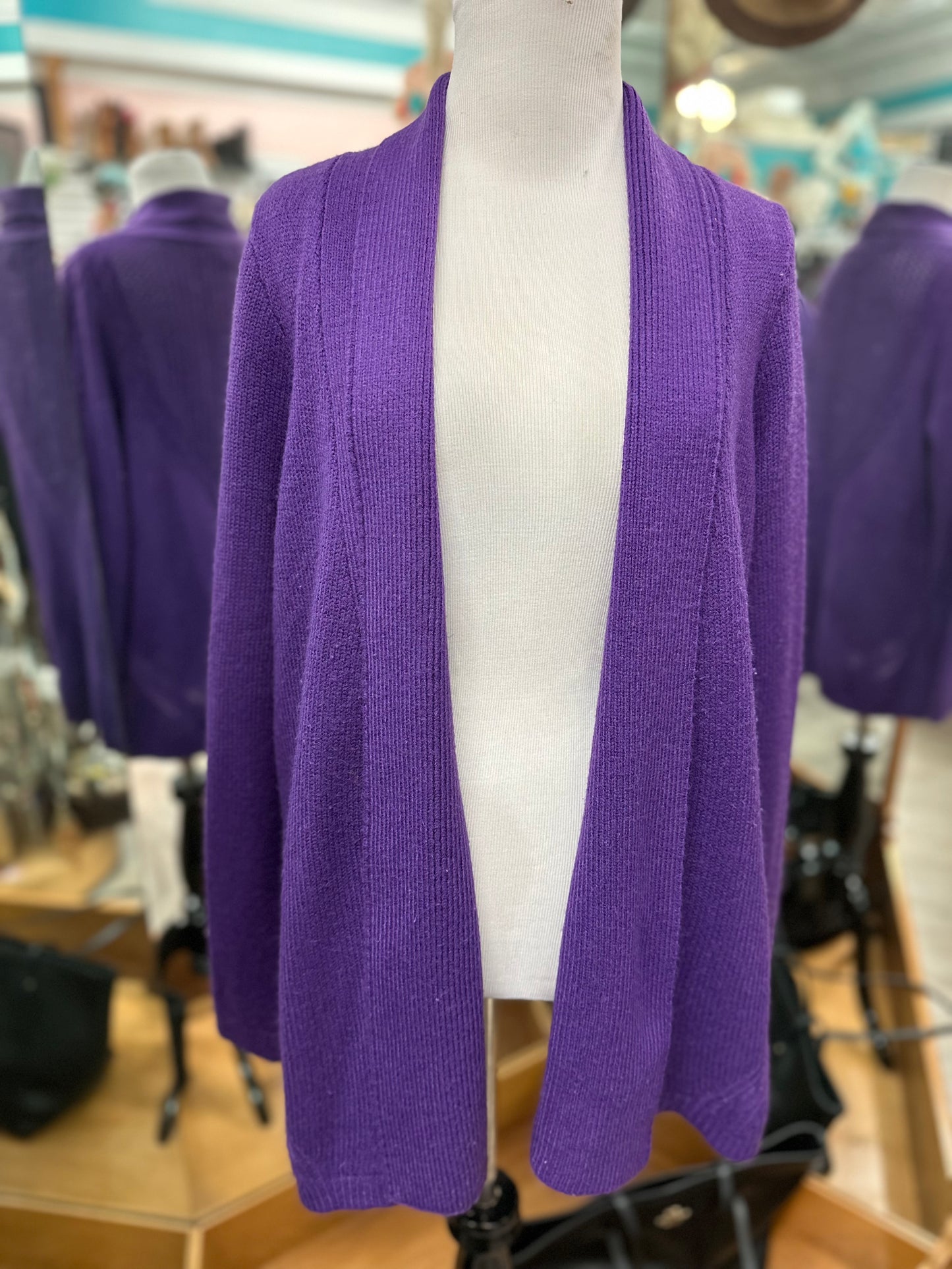 Kim Rogers Purple Cardigan in M