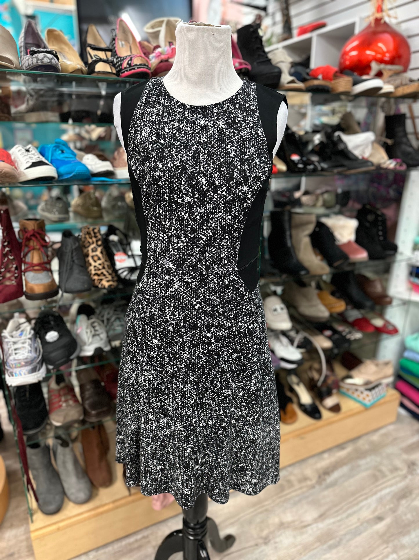 Kenneth Cole Black Speckled Tank Dress in 2