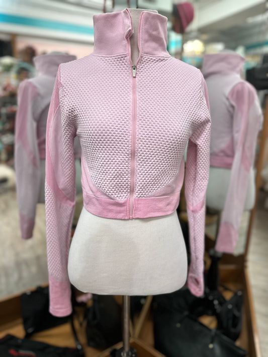 White Label Pink Cropped Jacket in 2X