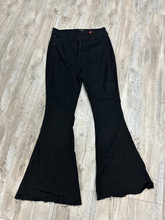 FashionNova Black Flare Jeans in 14