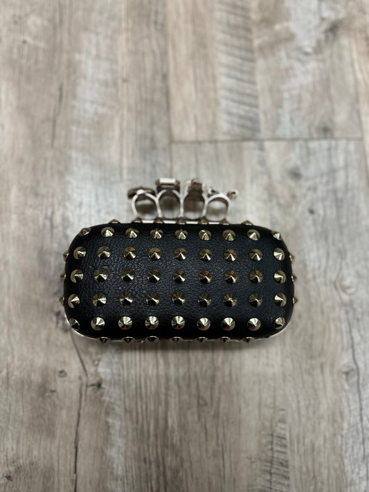 Natasha Couture Knuckle Studded Hard Shell Clutch