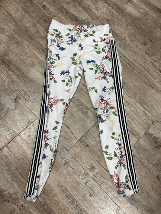 Athleta White Floral Leggings in XS