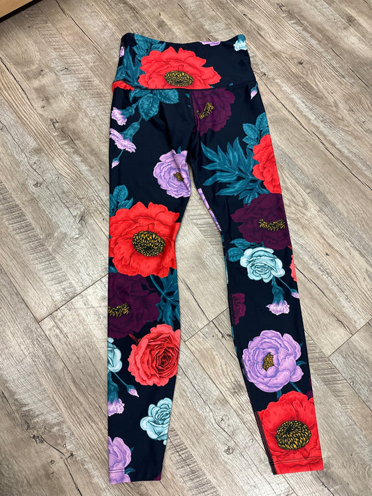 Lorna Jane Black Floral Leggings in 1