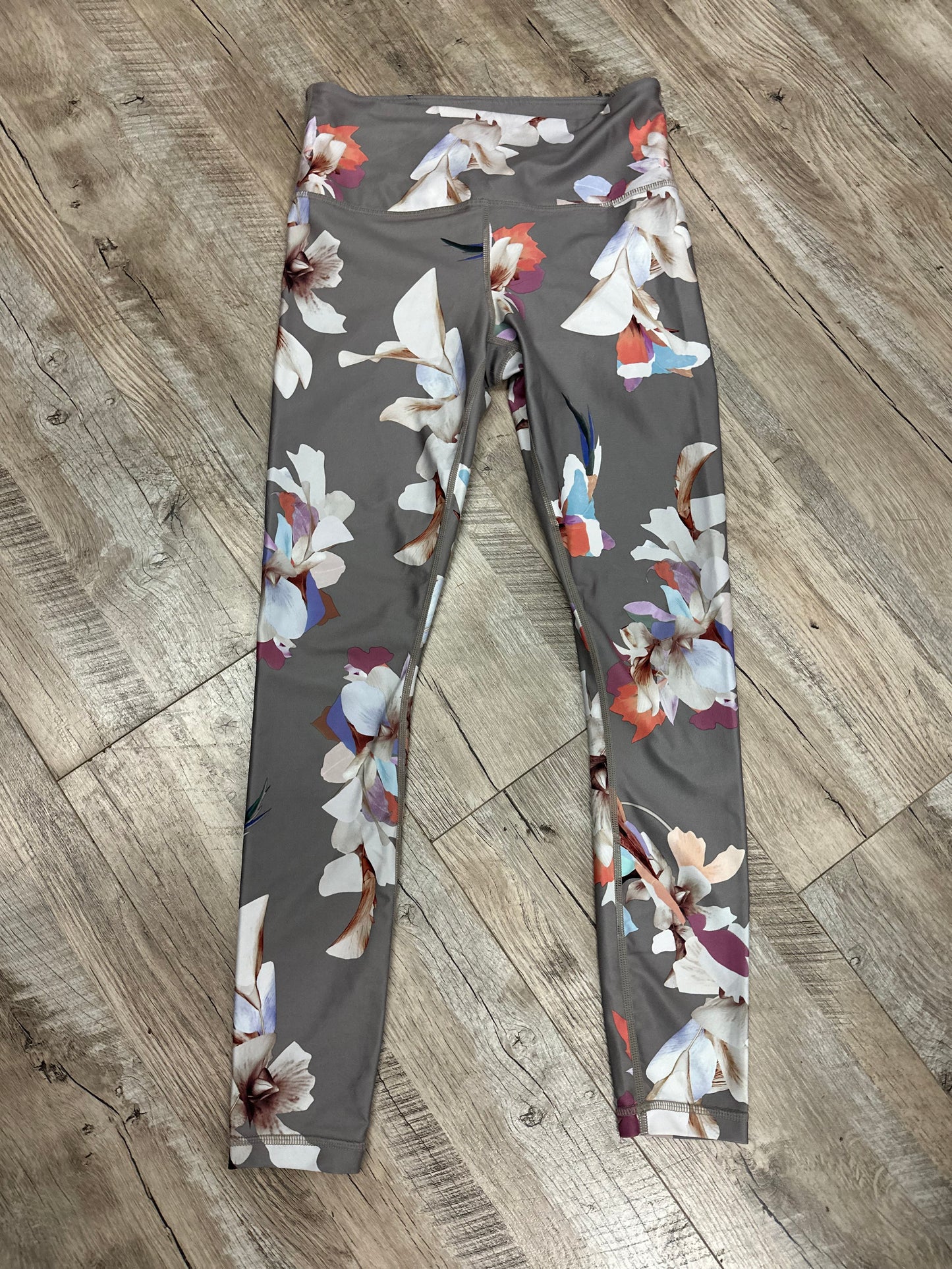 Athleta Grey Floral Leggings in XS