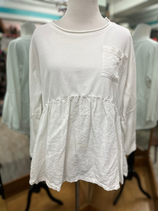 Postmark Anthropologie White Long Sleeve in S