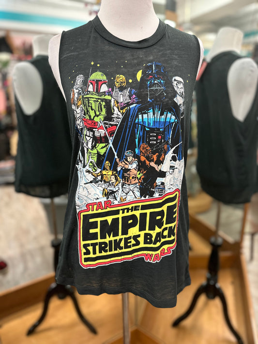 Star Wars The Empire Strikes Back Black Tank in S