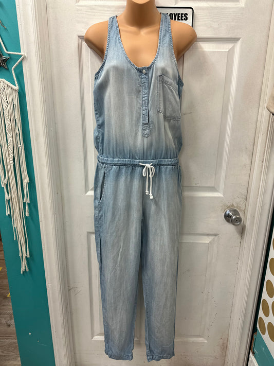 Cloth and Stone Denim Tank Jumpsuit in S